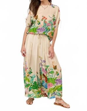 NEW JOHNNY WAS silk lined pant in thoria